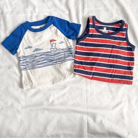Set of Two Baby Gap Summer Onesies in Size 0-3 Months - Picture 1 of 12